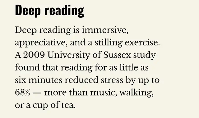 Deep Reading
